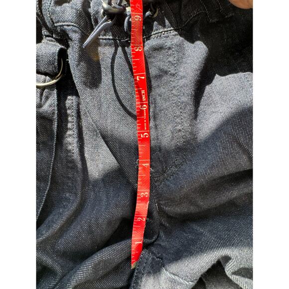 BDG Strappy Cargo Jean Dark Wash Size Medium Baggy Oversize Y2K - Picture 13 of 14